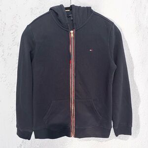 Women’s Tommy Hilfiger Full-Zip Navy Blue Hoodie – Size SP